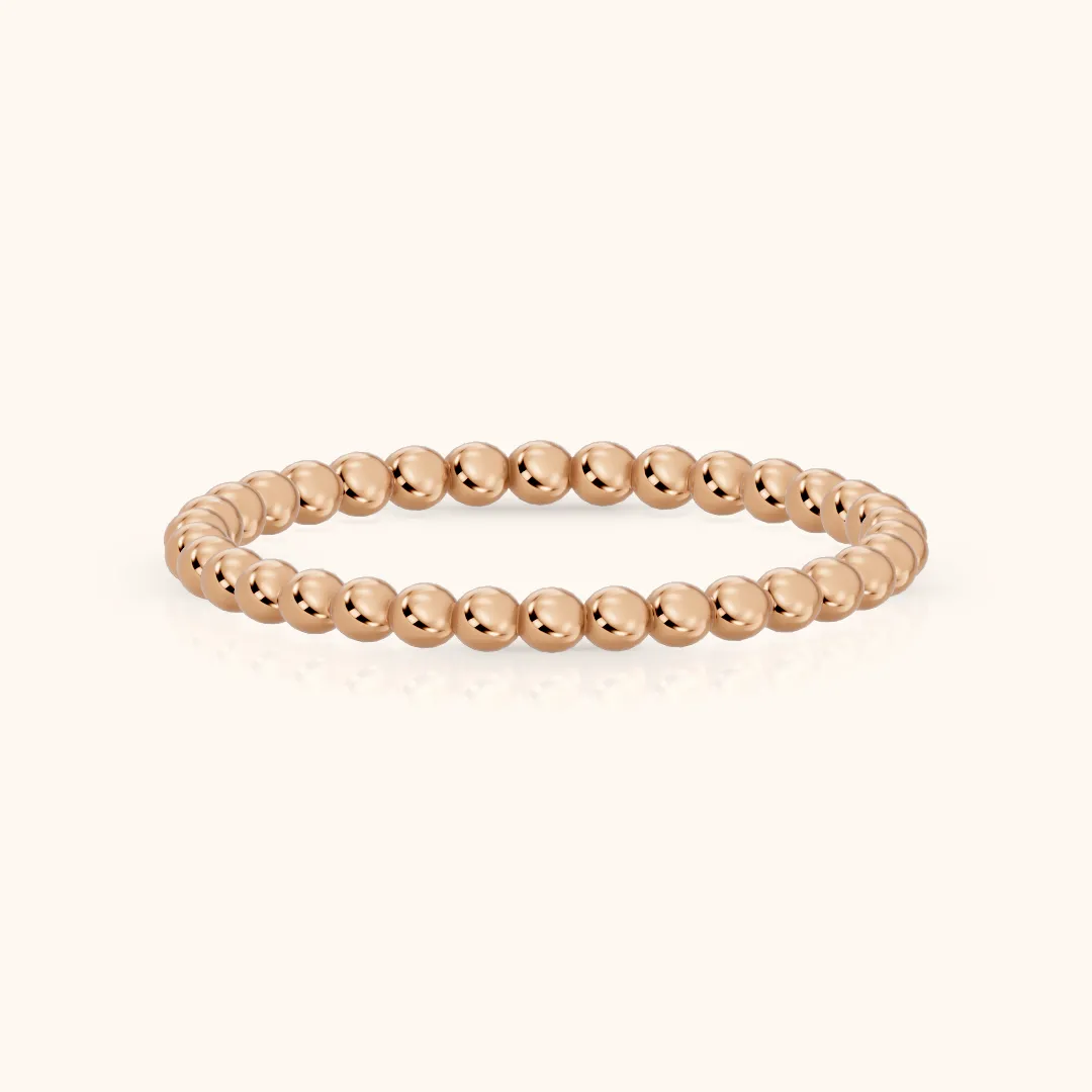 Naya Milgrain Wedding Band in Rose Gold — view 2