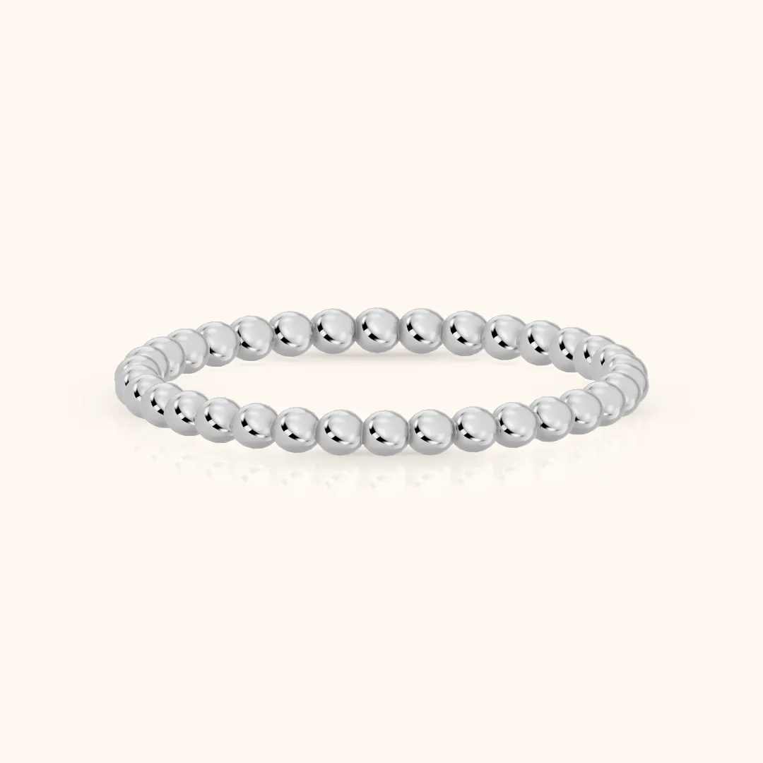 Naya Milgrain Wedding Band in Silver — view 2