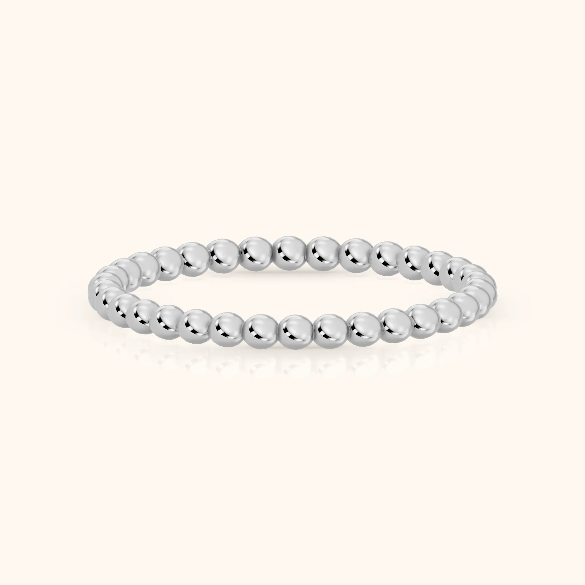 Naya Milgrain Wedding Band in Silver — view 1