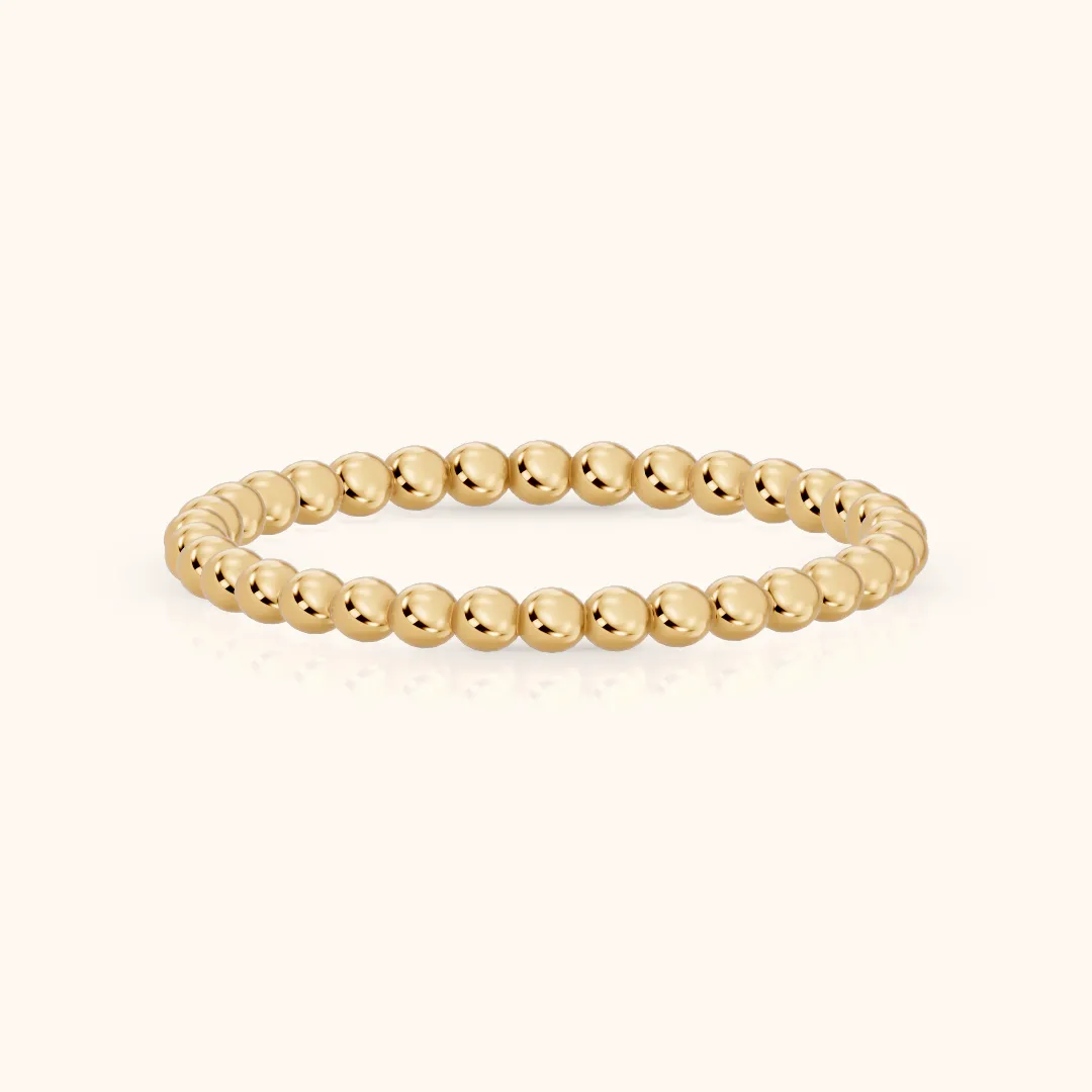 Naya Milgrain Wedding Band in Yellow Gold — view 2